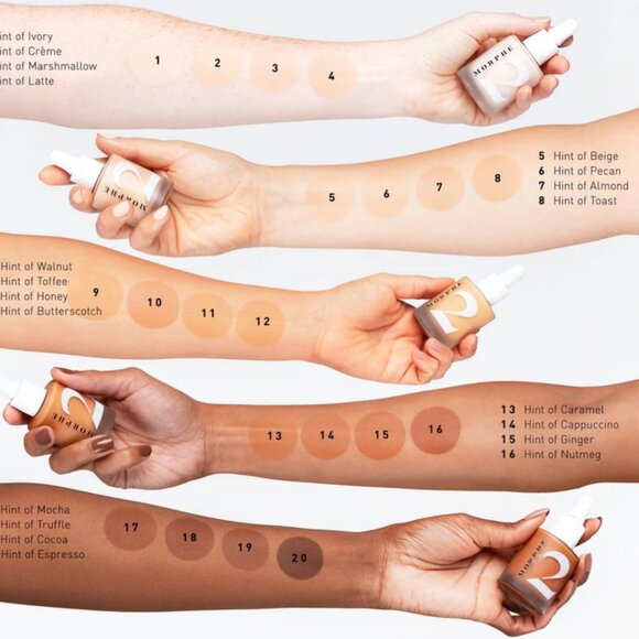 NIB Morphe Hint Hint Skin Tint Hint of Beige Sheer to Medium Coverage 30mL/1 oz - Picture 3 of 7